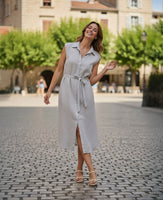 Core Stripe Shirt Dress