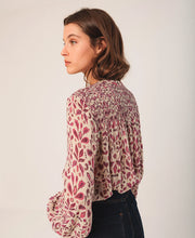 Printed Smocked Top