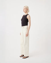 Mia Mid Rise Wide Leg Ecru Jean