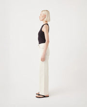 Mia Mid Rise Wide Leg Ecru Jean