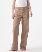 Olive Mid Rise Slouchy Mushroom Jean