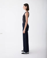 Mia Mid Rise Wide Leg Cuffed Rinse Jean