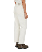 Zoe High Rise Straight Crop Ecru Jean