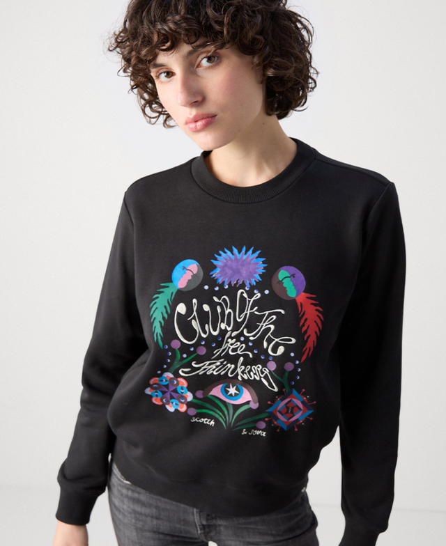 Embroided Regular Fit Sweatshirt