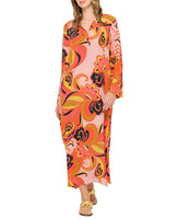 Costa Nova Orange Long Genie Dress