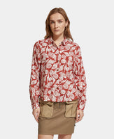 Printed Balloon Sleeve Shirt