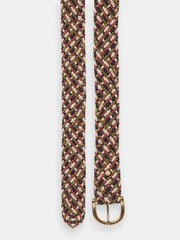 Oval Multicoloured Braided Belt