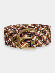 Oval Multicoloured Braided Belt