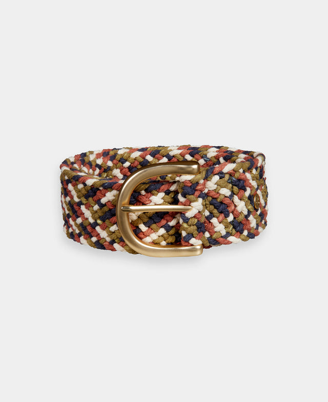 Oval Multicoloured Braided Belt