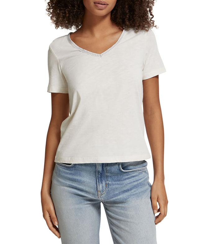 Short Sleeved V-Neck T-Shirt