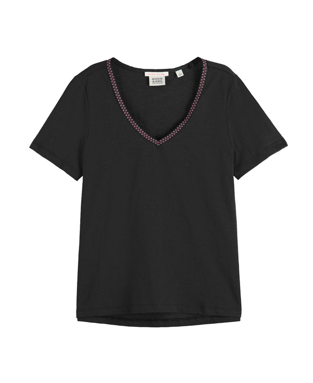 Short Sleeved V-Neck T-Shirt