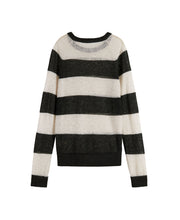 Block Stripe Raglan Pullover