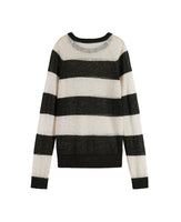 Block Stripe Raglan Pullover