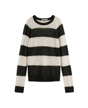 Block Stripe Raglan Pullover