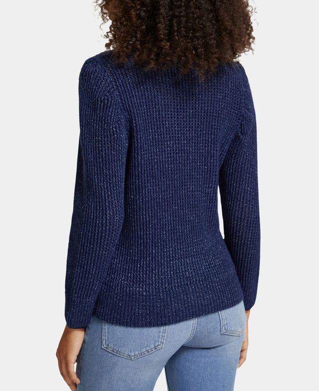 Puffed Sleeved Knit Pullover