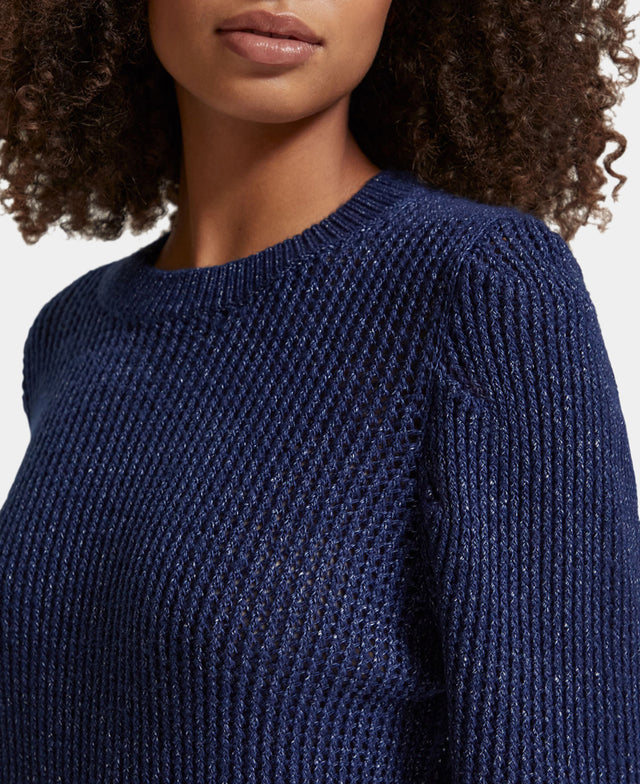 Puffed Sleeved Knit Pullover