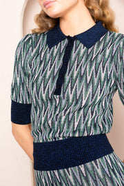Constance Knitted Polo Top
