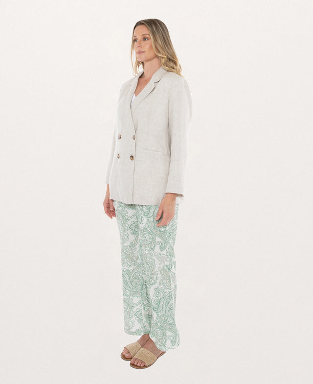 Natural Linen Blazer