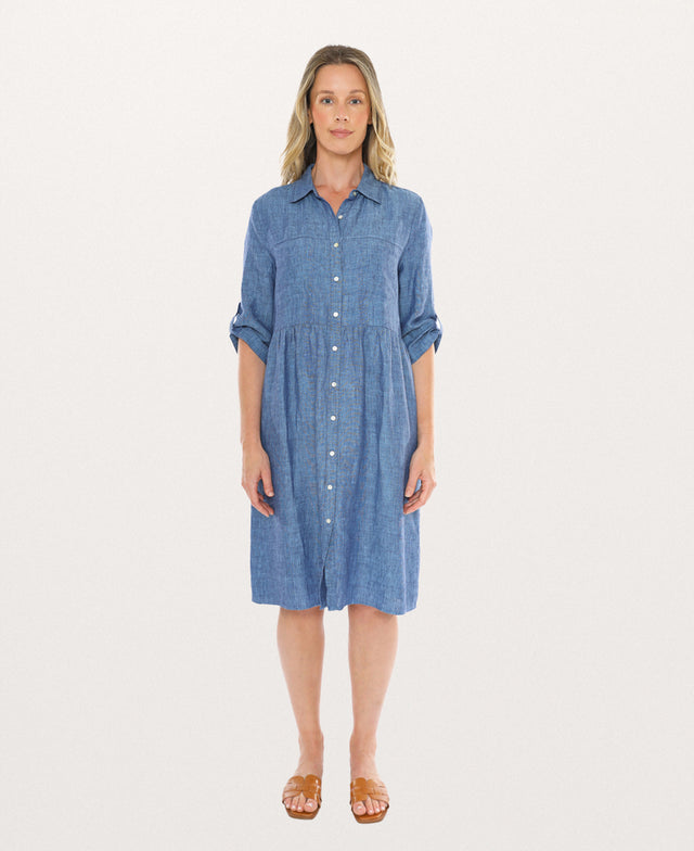 2 Pocket Linen Dress