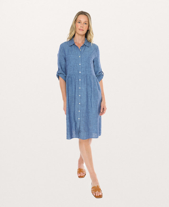 2 Pocket Linen Dress