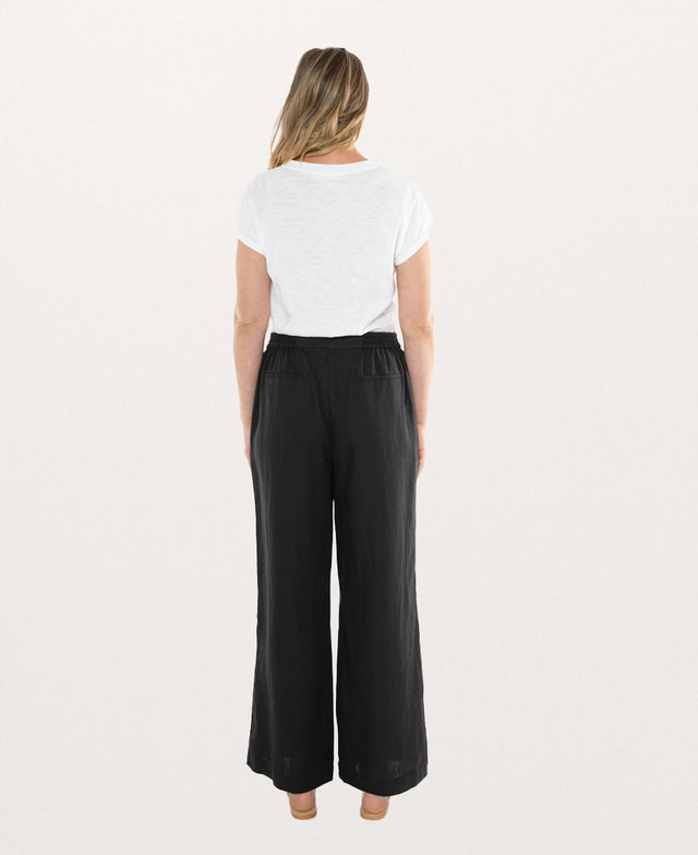 Fly Front Linen Pant