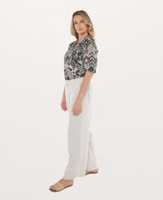 Fly Front Linen Pant