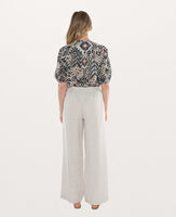 Fly Front Linen Pant