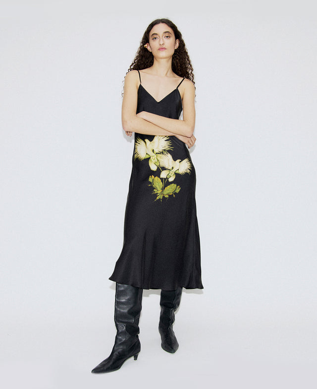 90s Egret Slip Dress