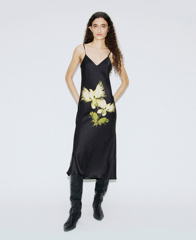 90s Egret Slip Dress