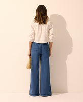 Leigh Mid Rise Wide Leg Pant