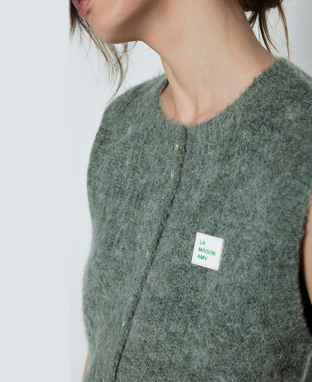 East Round Neck Vest