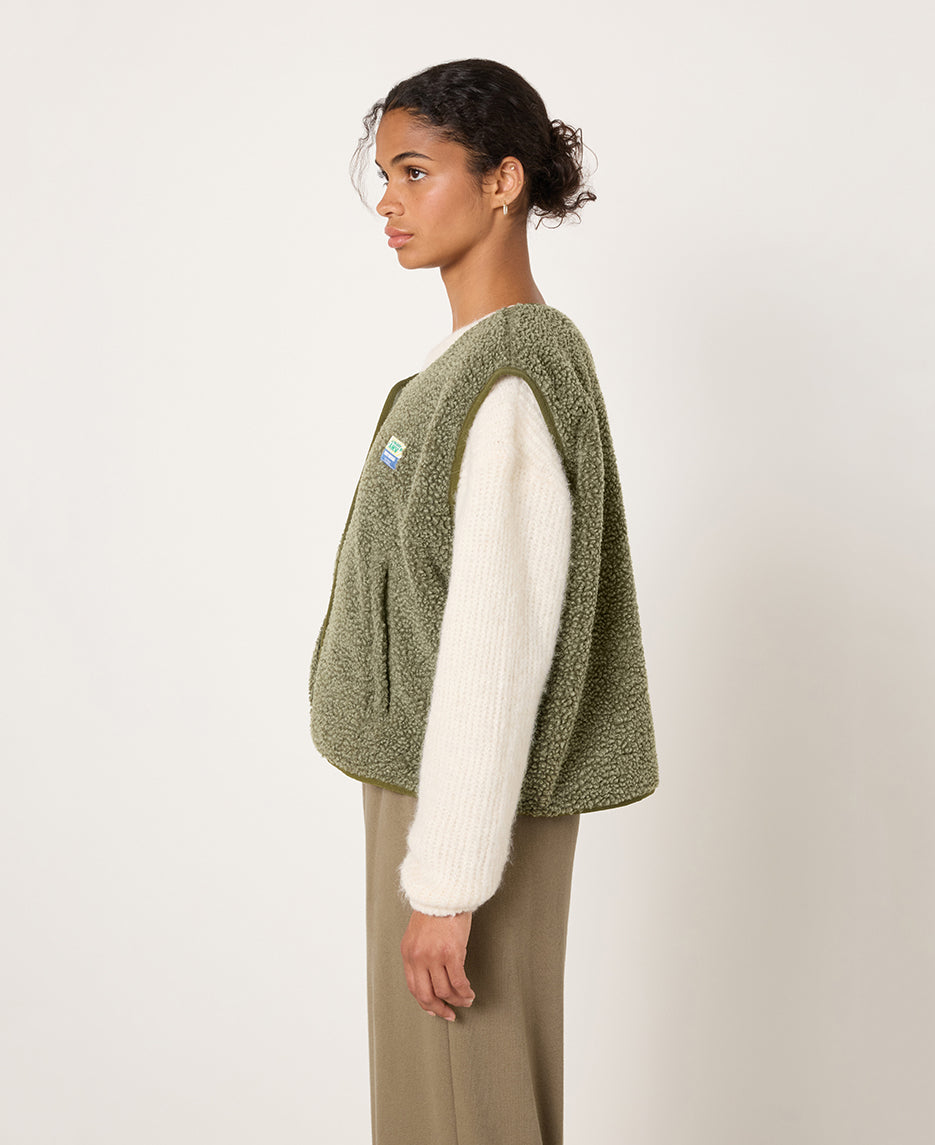 Hok Shearling Effect Vest