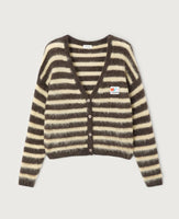 Nen Striped V-Neck Cardigan