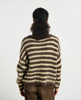 Nen Striped V-Neck Cardigan