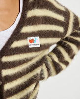 Nen Striped V-Neck Cardigan