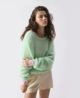 Nib Round Neck Knit