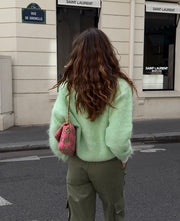 Nib Round Neck Knit