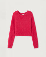 Nib Round Neck Knit