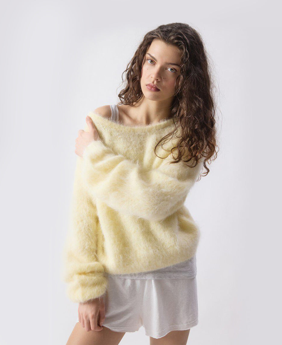 Nib Round Neck Knit