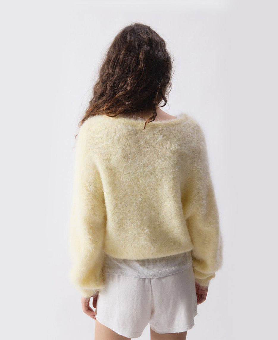 Nib Round Neck Knit