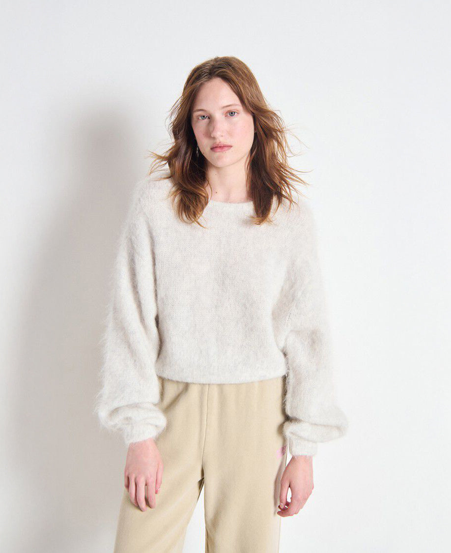 Nib Round Neck Knit
