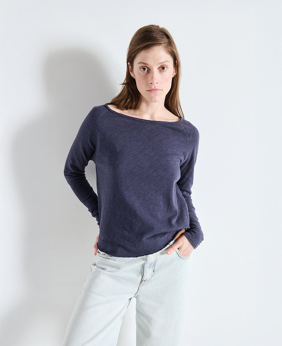 Son Boat Neck LS Tee