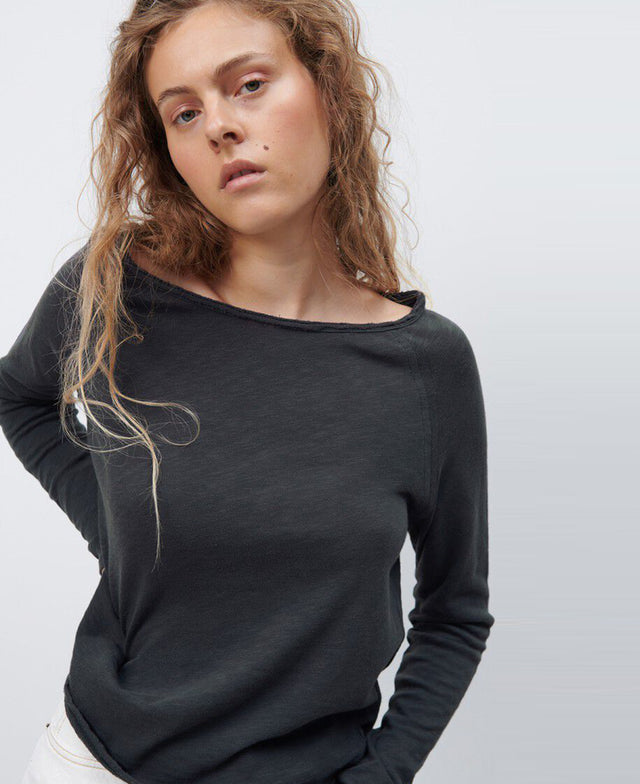 Son Boat Neck LS Tee