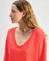 Son Loose V-Neck LS Tee