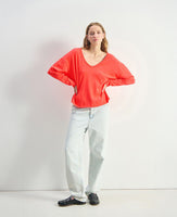 Son Loose V-Neck LS Tee