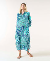 Brazil Blue Long Gilli Dress