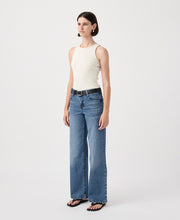 Mia Mid Rise Wide Leg Twilight Jean