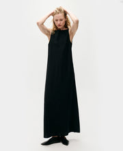 Habotai Scoop Back Black Dress