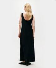 Habotai Scoop Back Black Dress