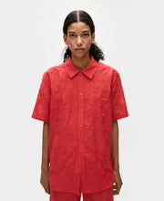 Clip Silk Boyfriend Geranium SS Shirt